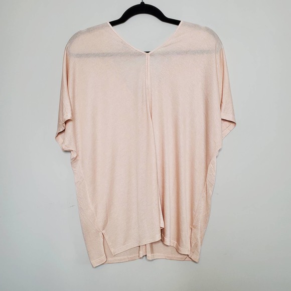 VINCE • Light Pink V Neck Oversized Relax Tee Top Sz S - Picture 9 of 9
